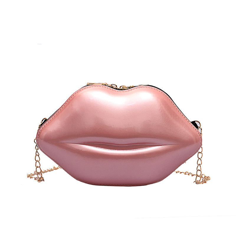 Wholesale Personalized PU Shoulder Lip Bag